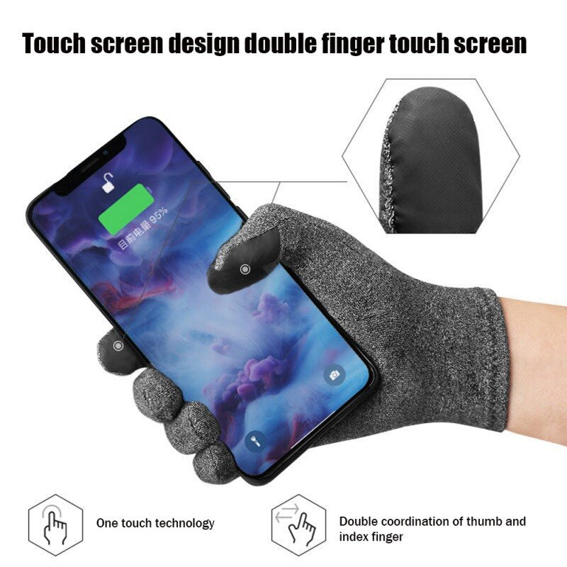 Pressure Touch Screen Mobile Phone Gloves Men Women Sports Fitness Training Protective Warm Cycling Gloves